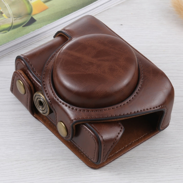 Sony ZV-1 Full Body PU Leather Camera Case Bag (Coffee)