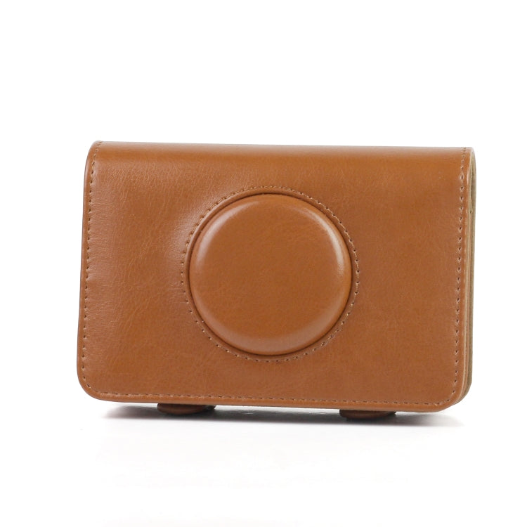 Brown PU Leather Case for Polaroid Snap Touch Camera with LCD Screen Protection