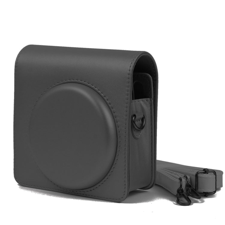 Black PU Leather Case Bag for FUJIFILM Instax SQUARE SQ6 Camera with Adjustable Shoulder Strap