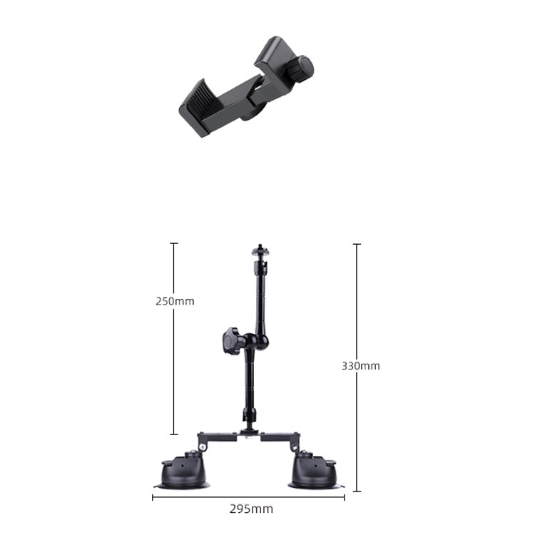 Versatile Dual-Leg Suction Cup Magic Arm Phone Mount