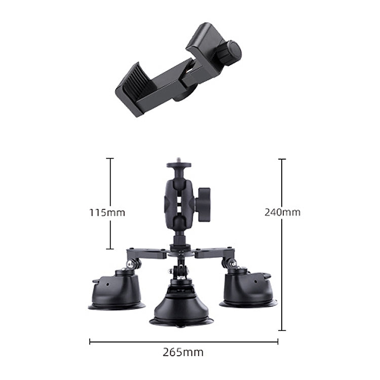 Versatile Rotating Phone Mount with Suction Cup