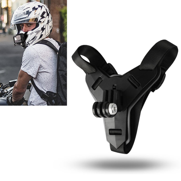 Helmet Belt Mount for GoPro and DJI Osmo Action Cameras (Black)