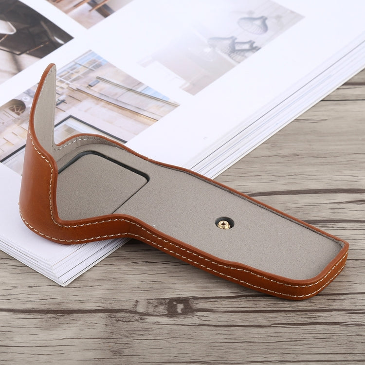 Canon EOS 6D / 6D Mark II PU Leather Half Case (Brown)