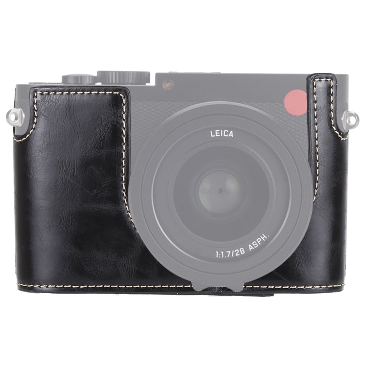 Leica Q (Typ 116) PU Leather Half Case - Black