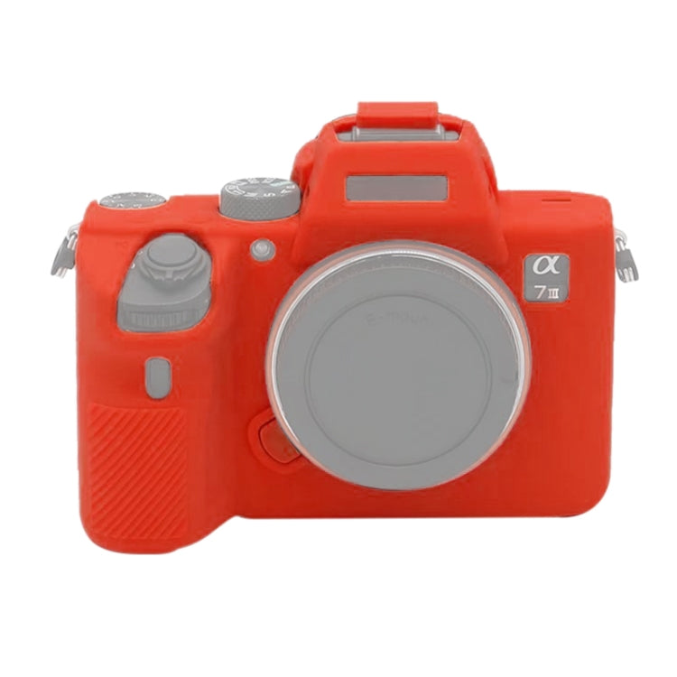 Red Soft Silicone Camera Case for Sony A7III / A7S3 / A7RIII / A7SIII