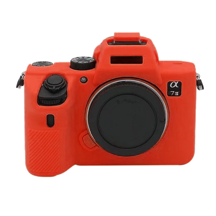 Red Soft Silicone Camera Case for Sony A7III / A7S3 / A7RIII / A7SIII