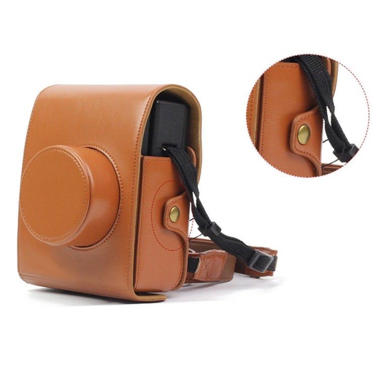 Vintage Brown PU Leather Camera Case Bag for LOMO Automat Instax Camera