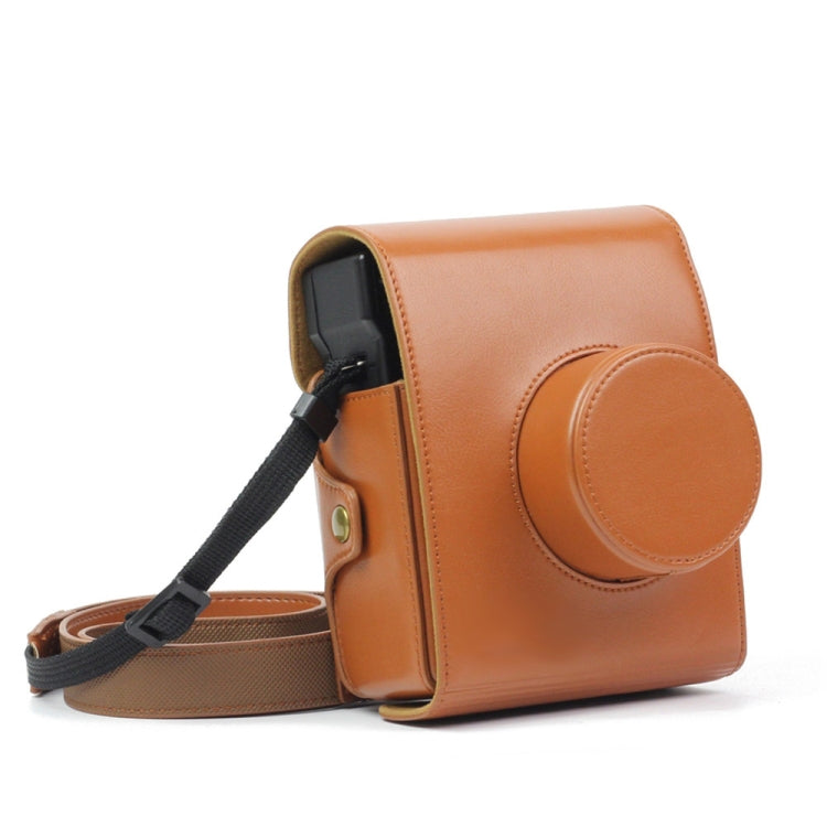 Vintage Brown PU Leather Camera Case Bag for LOMO Automat Instax Camera