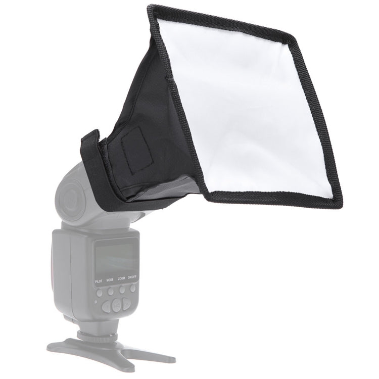 Portable Flash Folding Soft Box with Cloth Bag, 15 x 17 cm, Black + White
