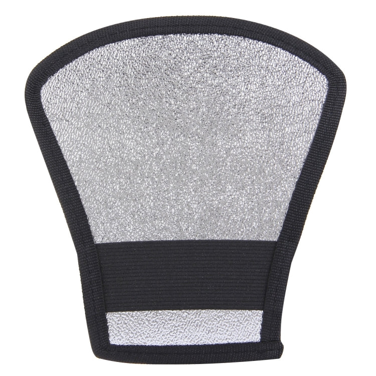 2 in 1 Fan-shaped Folding Reflector Board (Silver / White), Size: 20.0 x 18.5 x 10.5 cm