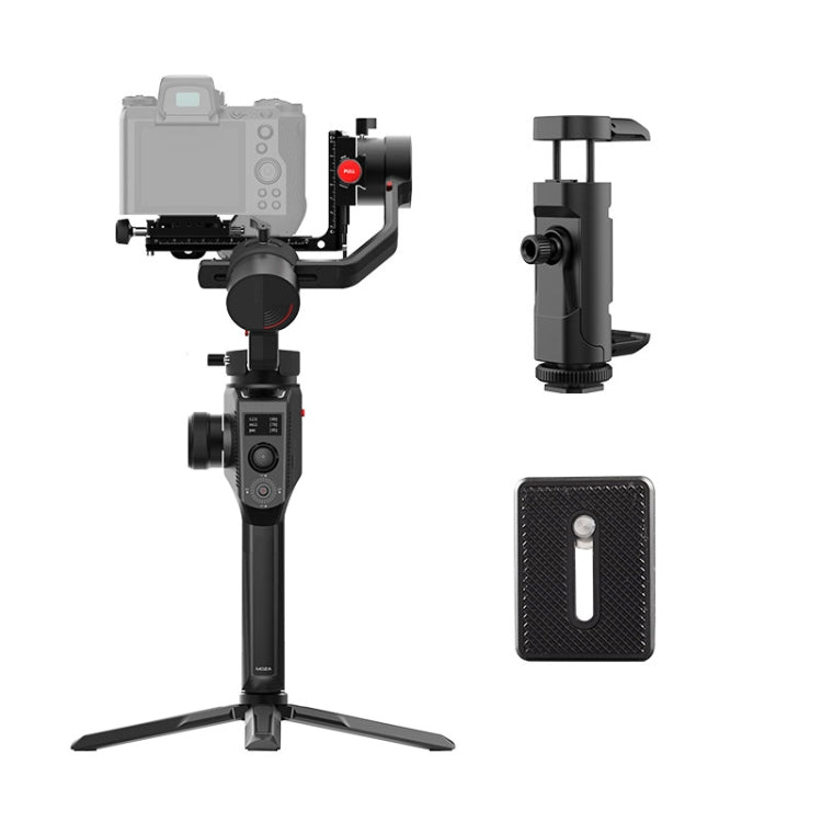 MOZA AirCross 2 Professional 3-Axis Handheld Gimbal Stabilizer with Extended Battery Life and Versatile Compatibility (Black)