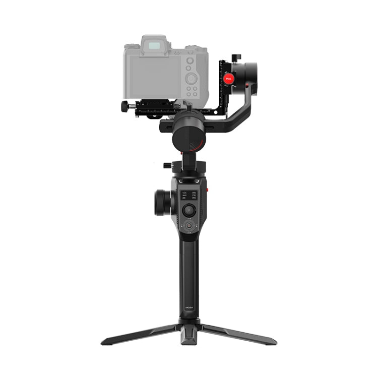 MOZA AirCross 2: Lightweight 3-Axis Gimbal Stabilizer for DSLR Camera (Black) with 3.2kg Load Capacity