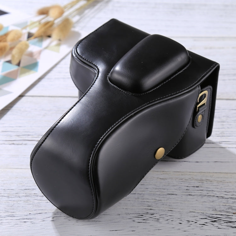 Camera Case Bag for Nikon D3200 / D3300 / D3400 with 18-55mm / 18-105mm Lens, Black PU Leather