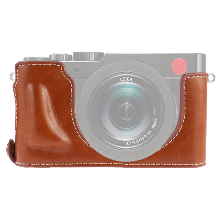 Leica DLUX TYP 109 PU Leather Camera Half Case Base with 1/4 inch Thread (Brown)