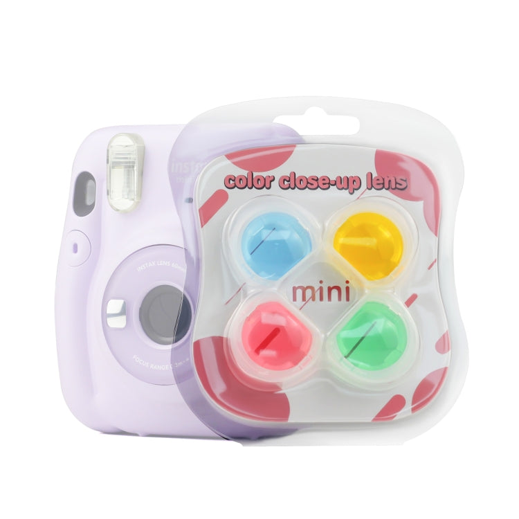 4 Piece Set of Jelly Camera Filters for Fujifilm Instax Mini 11
