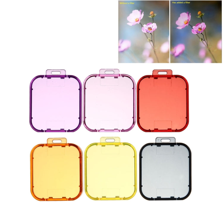 6 in 1 Colorized Lens Filter Pack for GoPro HERO5 Sport Action Camera