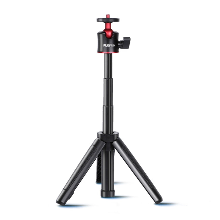 RUIGPRO Multi-functional Foldable Tripod Holder Selfie Monopod Stick with Ball Head, Phone Clamp, and Bluetooth Remote Control for Action Cameras (Black)