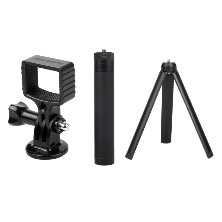 Sunnylife OP-Q9195 Aluminum Alloy Swivel Joint Adapter + Tripod + Extending Rod for DJI OSMO Pocket