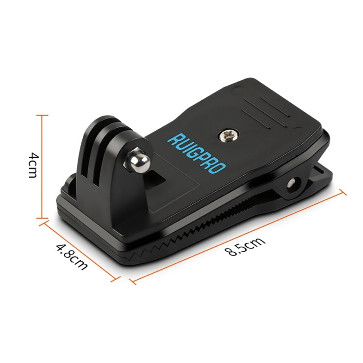 Mount with 360 Degree Rotation for Action Cameras and Phone Clamp