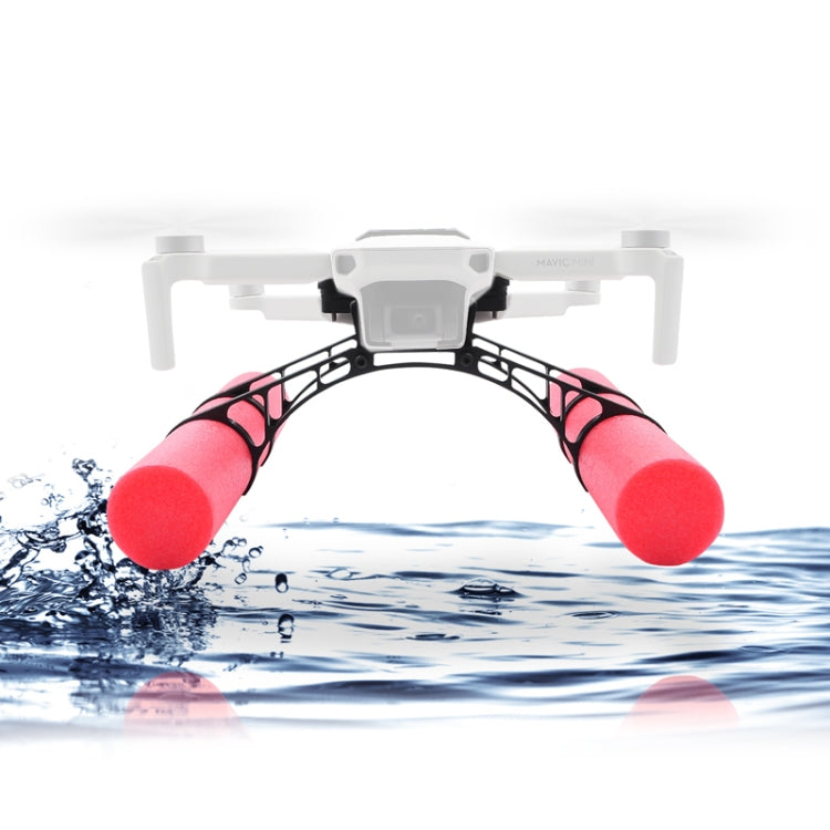 Buoyancy Bar and Landing Gear Extension for DJI Mavic Mini - Black and Red