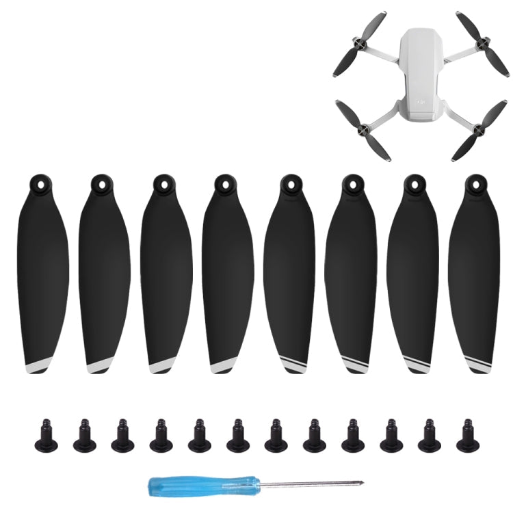 8PCS/Set Sunnylife 4726F Low Noise Quick-release Propellers for DJI Mavic Mini 1(Silver)