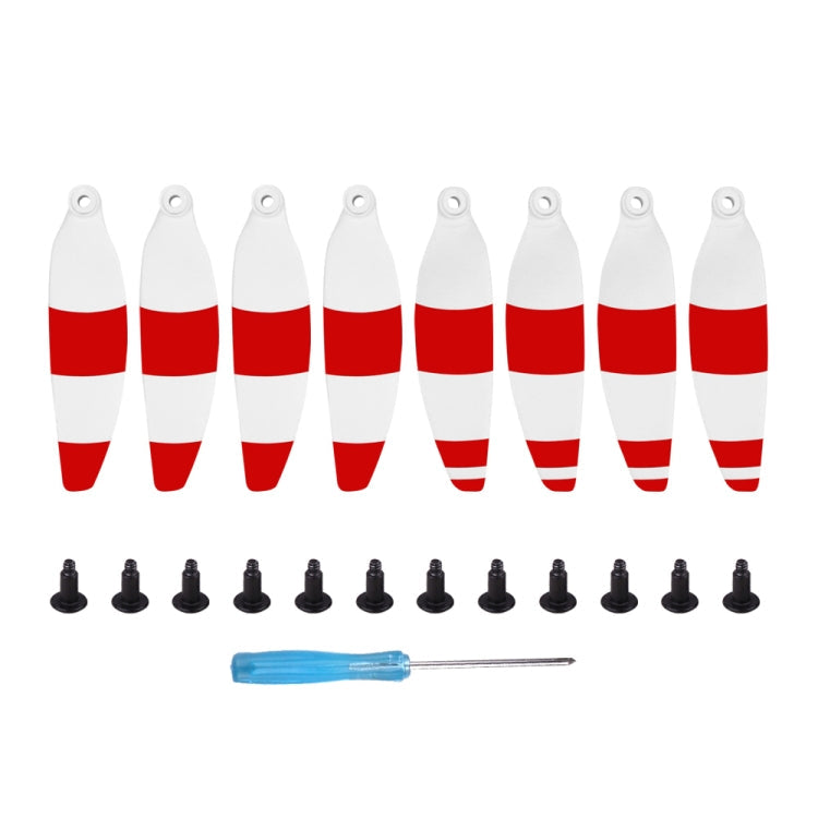 Sunnylife 4726F-CS Low Noise Quick-release Wing Propellers for DJI Mavic Mini (Red) - 8PCS Set