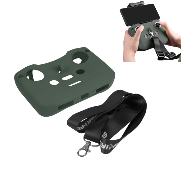 Sunnylife Silicone Protective Case with Lanyard for DJI Mavic Air 2 (Army Green)