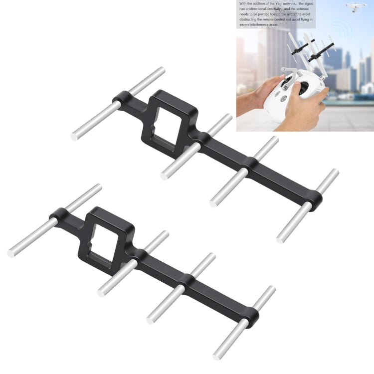 Yagi Antenna Signal Enhancer for DJI Drones and More (Black)