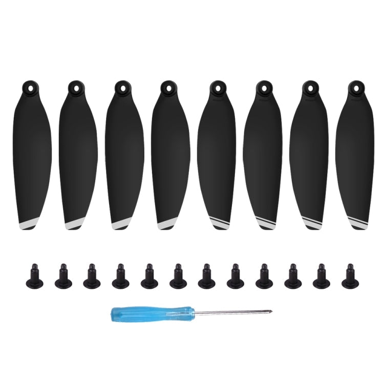 Sunnylife 8-Piece Low Noise Wing Propeller Set for DJI Mini 2 (Silver)