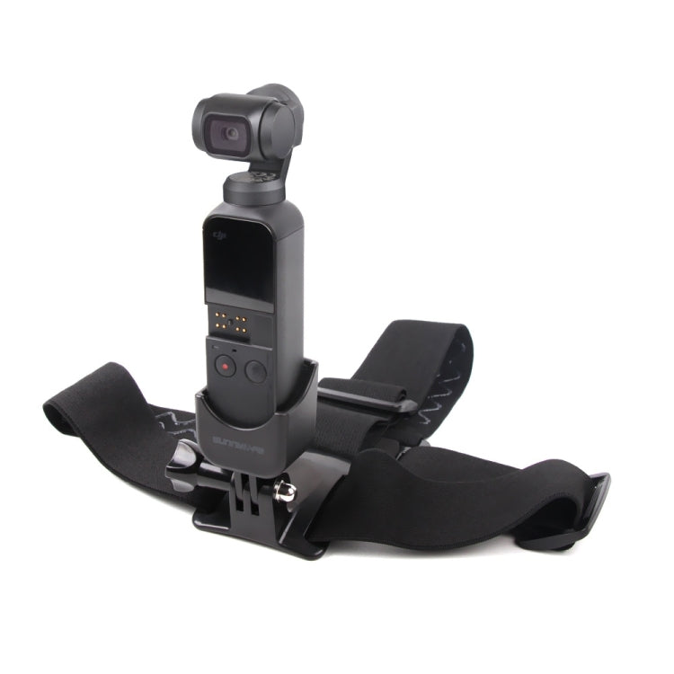 Sunnylife Elastic Adjustable Head Strap Mount Belt for OSMO Pocket 2 (Black)