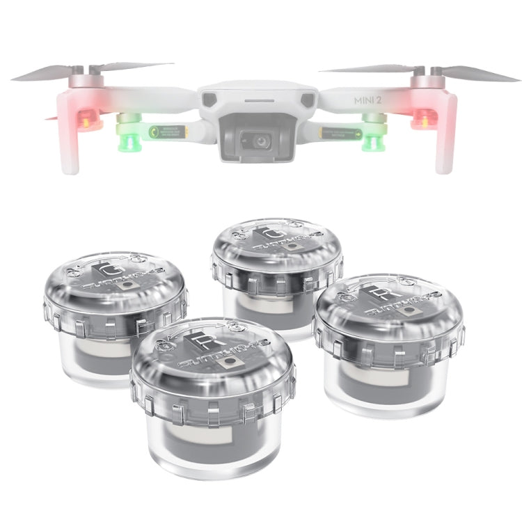 Sunnylife 2-Green + 2-Red Night Strobe LED Light Indicator for Enhanced Drone Safety