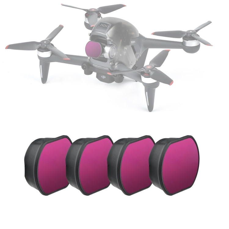 STARTRC 4-Piece Drone Lens Filter Set for DJI FPV - ND8, ND16, ND32, ND64