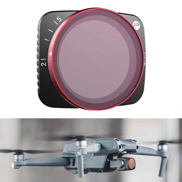 PGYTECH Variable ND Lens Filter for DJI Air 2S (2-5 Stop) - Enhance Aerial Photography