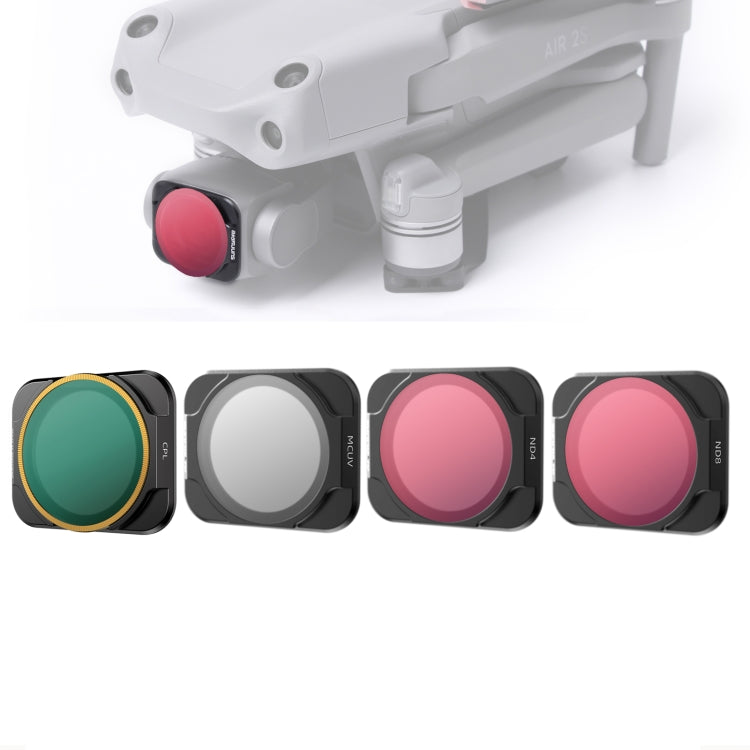 Sunnylife A2S-FI9348 4 in 1 Lens Filter Kit for DJI Air 2S