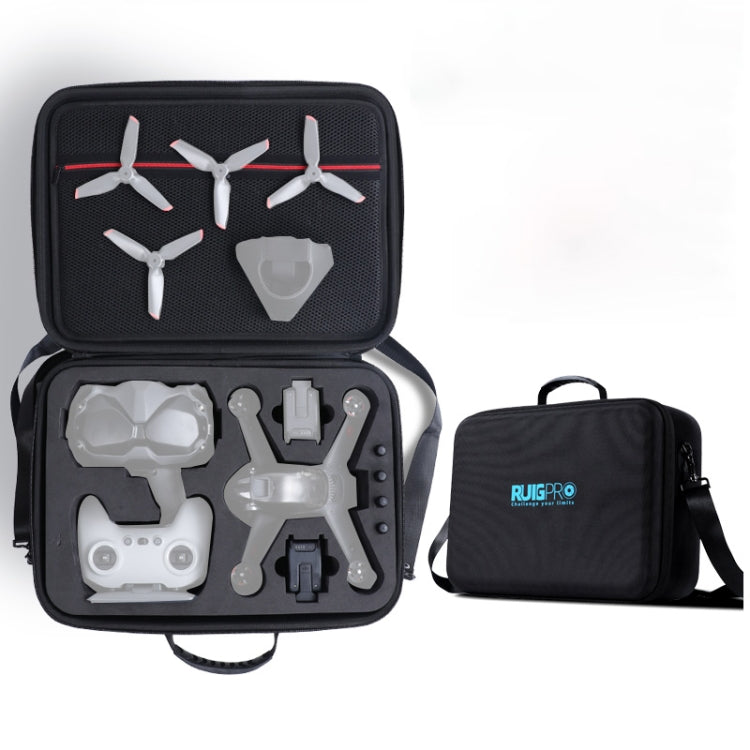 Portable Single Shoulder Storage Box Case for DJI FPV Drone (Black)