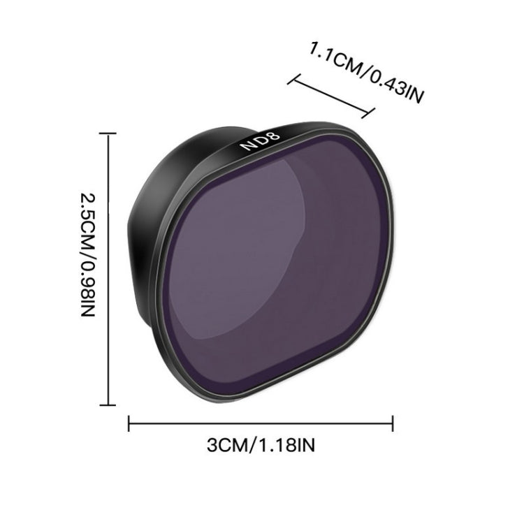 RCSTQ ND8 Drone Lens Filter for DJI FPV with True Color Restoration and Clarity Protection