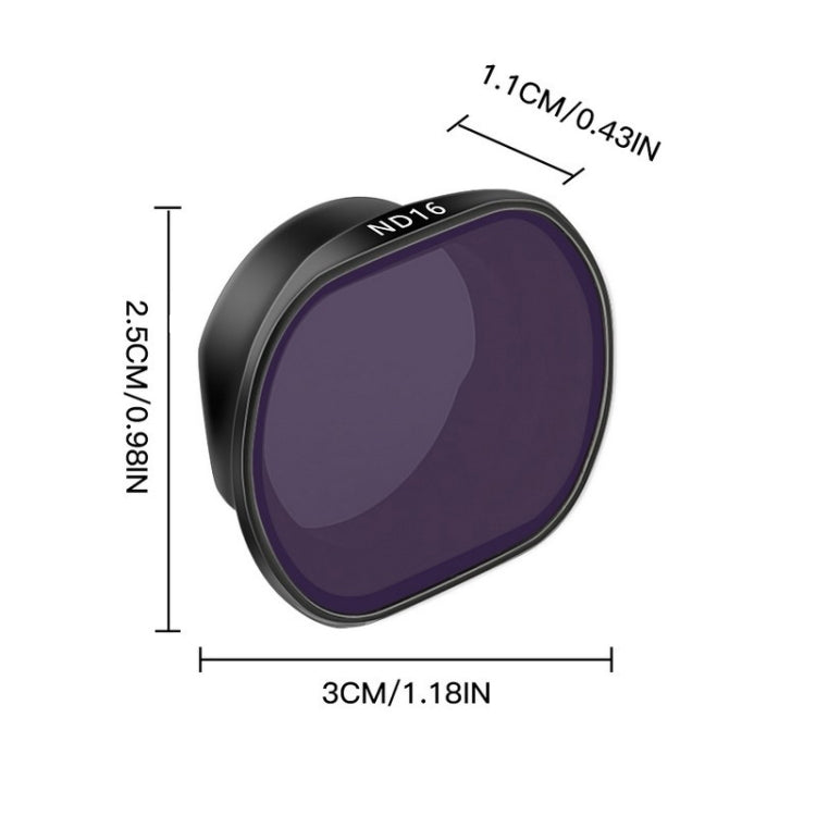 RCSTQ ND16 Drone Lens Filter for DJI FPV with Multi-Layer Coating and Professional Optical Glass