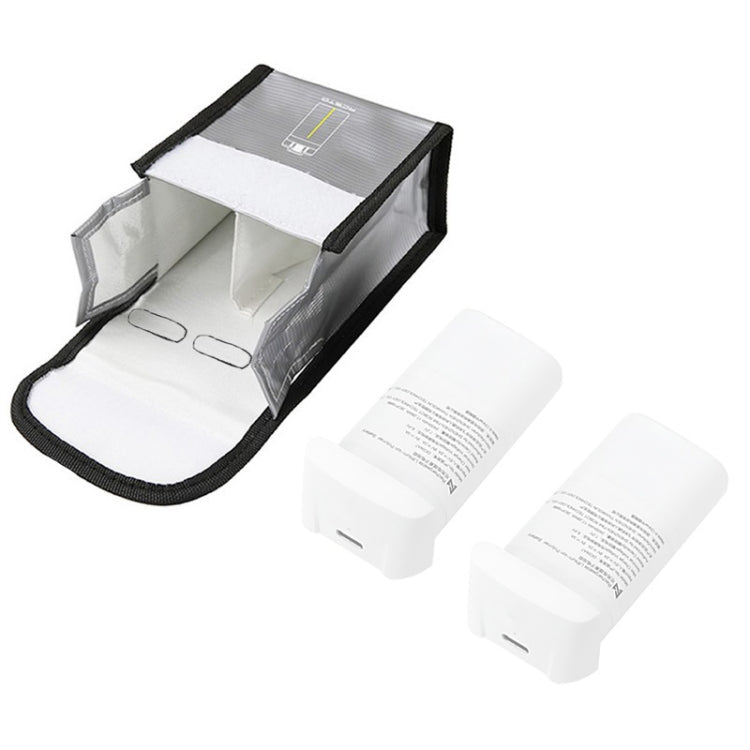 RCSTQ Li-Po Safe Explosion-Proof Storage Bag for FIMI X8 Mini Drone with 2 Batteries (Silver)