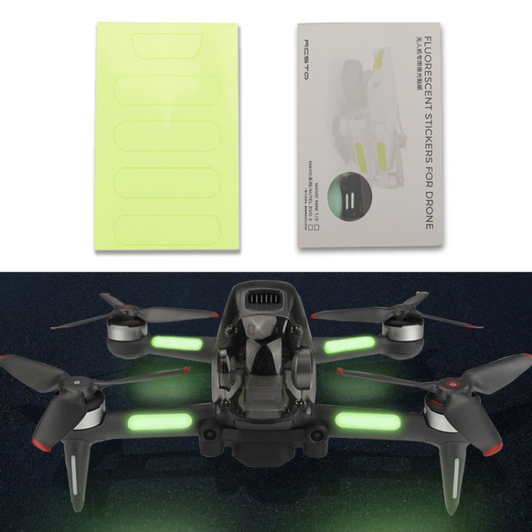 Luminous Night Flight Sticker Set for DJI FPV Drone
