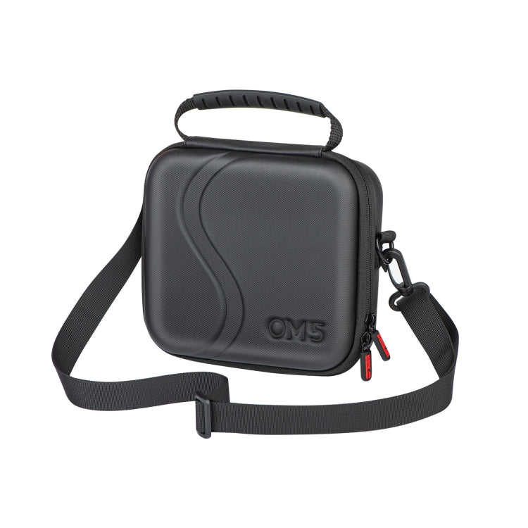 Portable PU Leather Storage Bag Carrying Case for DJI OM 5 - Black (20cm x 18cm x 6.5cm)