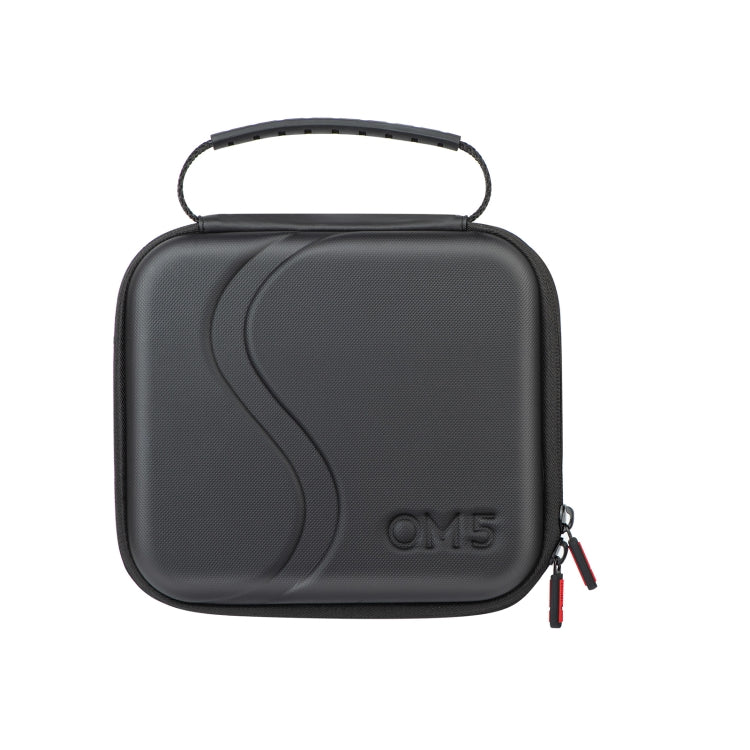 Portable PU Leather Storage Bag Carrying Case for DJI OM 5 - Black (20cm x 18cm x 6.5cm)