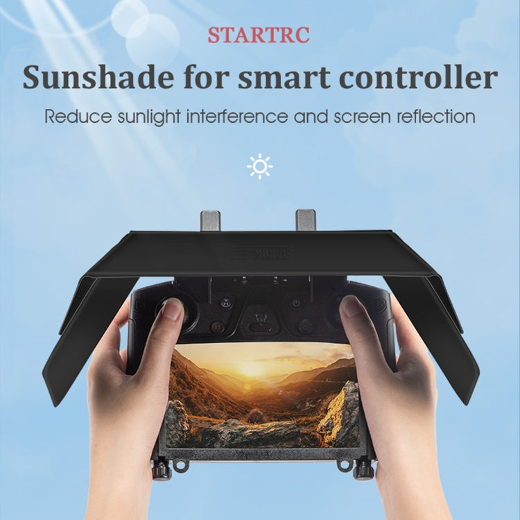 Foldable Sunshade with Screen Bracket for DJI Drones (Black)