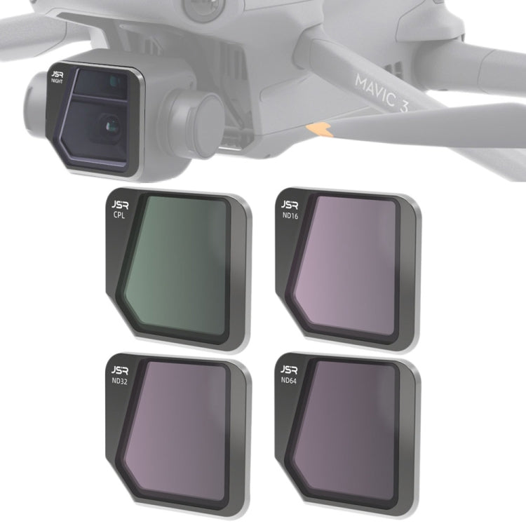JSR Drone 4 in 1 Lens Filter Set for DJI Mavic 3
