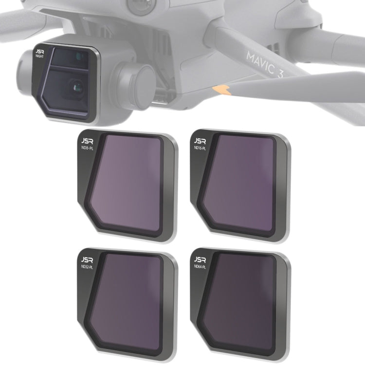 JSR Drone 4 in 1 ND Lens Filter Set for DJI Mavic 3