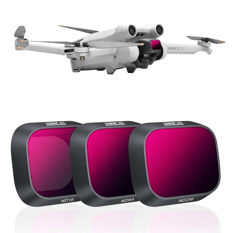 STARTRC 3 in 1 ND16 ND64 ND256 Lens Filter For DJI Mini 3 Pro with Anti-Scratch and Sunlight Protection