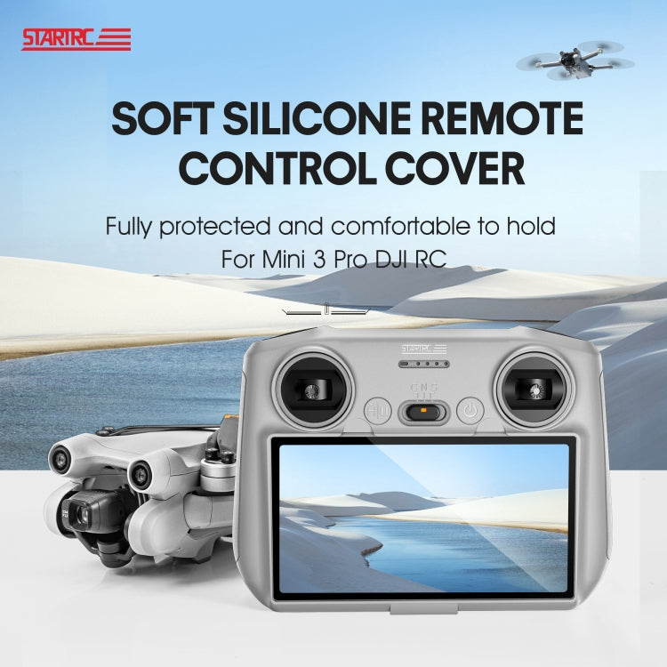 STARTRC Grey Silicone Shockproof Anti-scratch Case for DJI Mini 3 Pro Remote Control