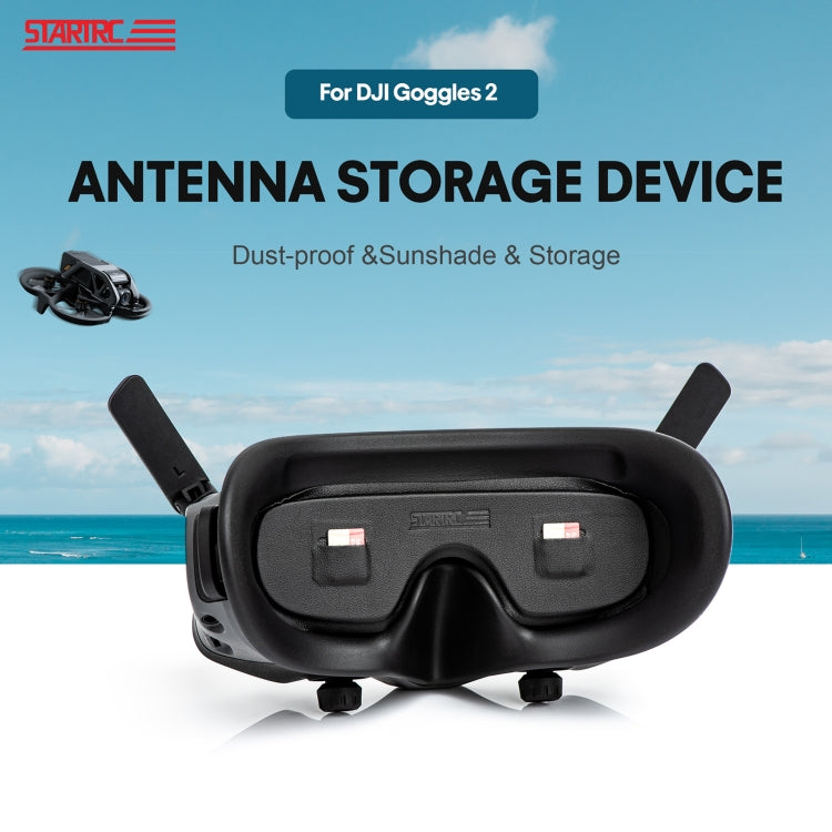 DJI Goggles 2/Avata Goggles STARTRC Dustproof Memory Card Holder & Lens Cover (Black)