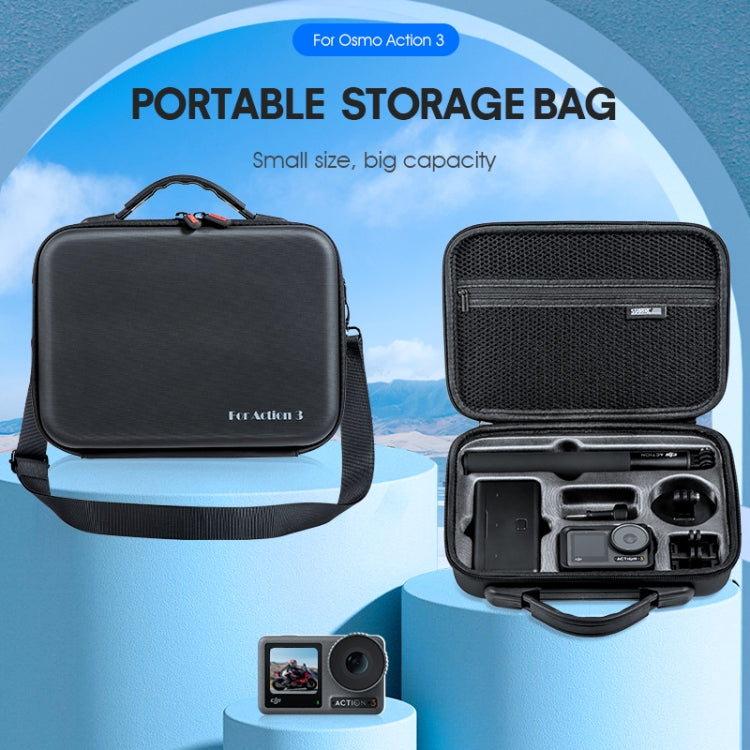 STARTRC Storage Case Bag for DJI Osmo Action 3 Camera and Accessories (Black)