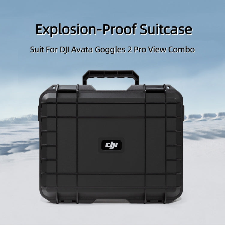 DJI Avata / Goggles 2 Pro Protective Hard Shell Storage Box Case (Black)