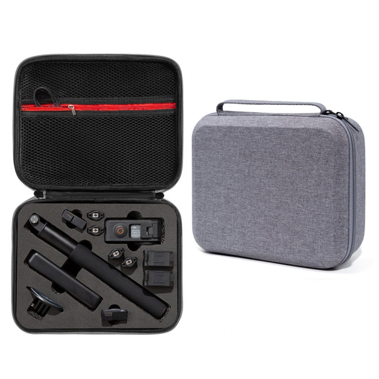 Grey Carrying Storage Case Bag for DJI Osmo Action 3, Size: 24 x 19 x 9cm